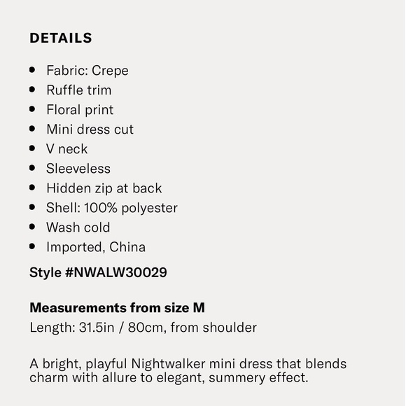 NIGHTWALKER Mini Elsa Dress - Picture 7 of 7